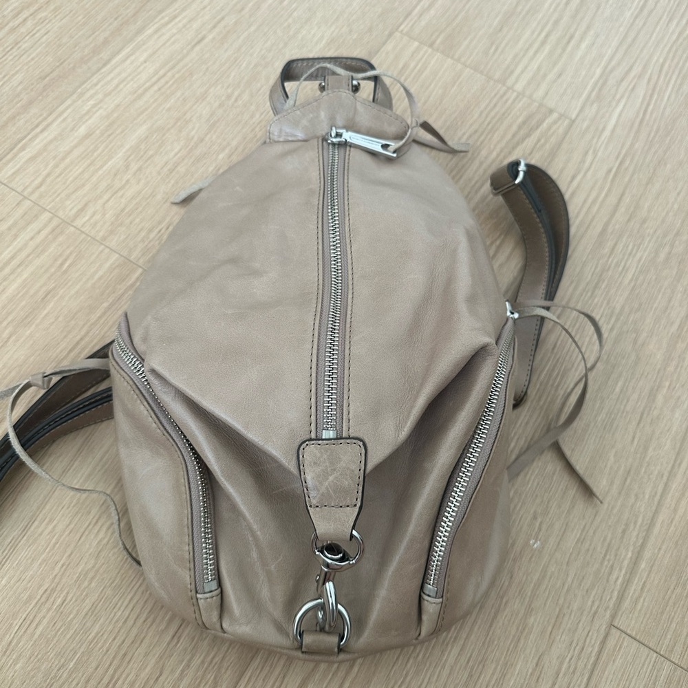 Stylish Tan Leather Backpack